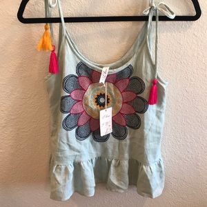 Bohemian embroidered top